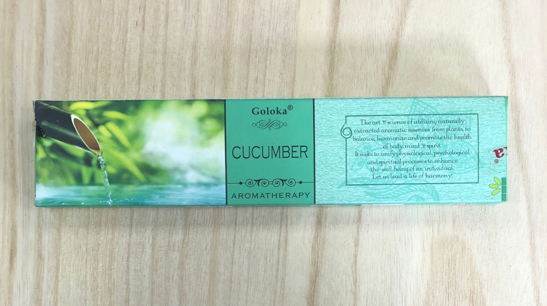 Incienso Goloka Aromaterapia Cucumber Pepino